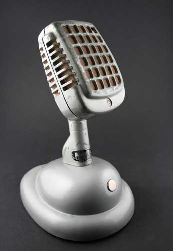 Microphone radio années 1930 - 1950 Bouyer vintage collection musique
