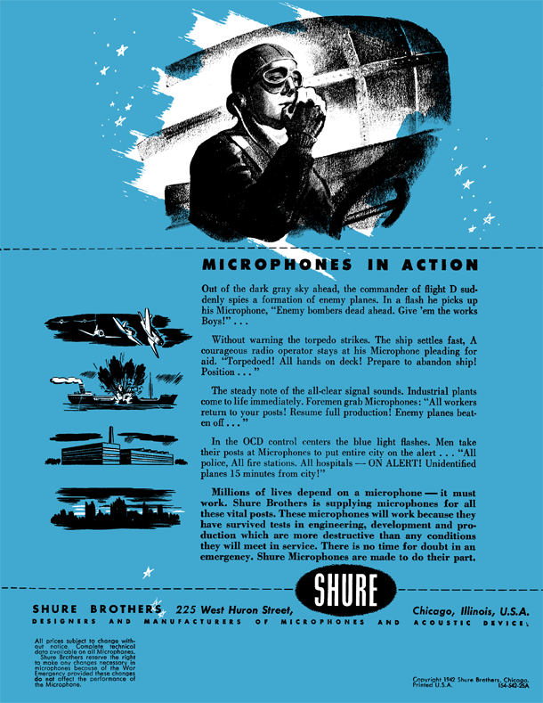 Shure 1942 catalog page