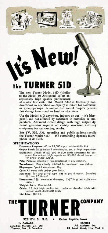 Turner 51D ad